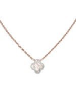 Колье из золота c бриллиантами и перламутром