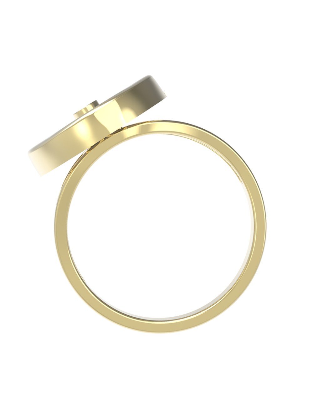 Кольцо из лимонного золота c бриллиантами и лазуритом