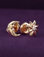 Серьги из золота c бриллиантами