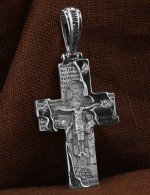 Крест из белого золота