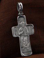 Крест из белого золота
