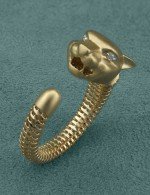 Кольцо из лимонного золота c бриллиантами