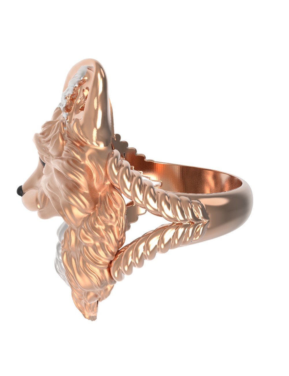 Кольцо из золота c эмалью