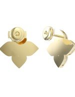 Серьги из лимонного золота c бриллиантами и перламутром