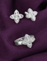 Серьги из белого золота