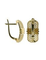 Серьги из лимонного золота