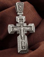 Крест из белого золота