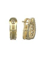 Серьги из лимонного золота c бриллиантами