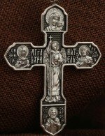 Крест из белого золота