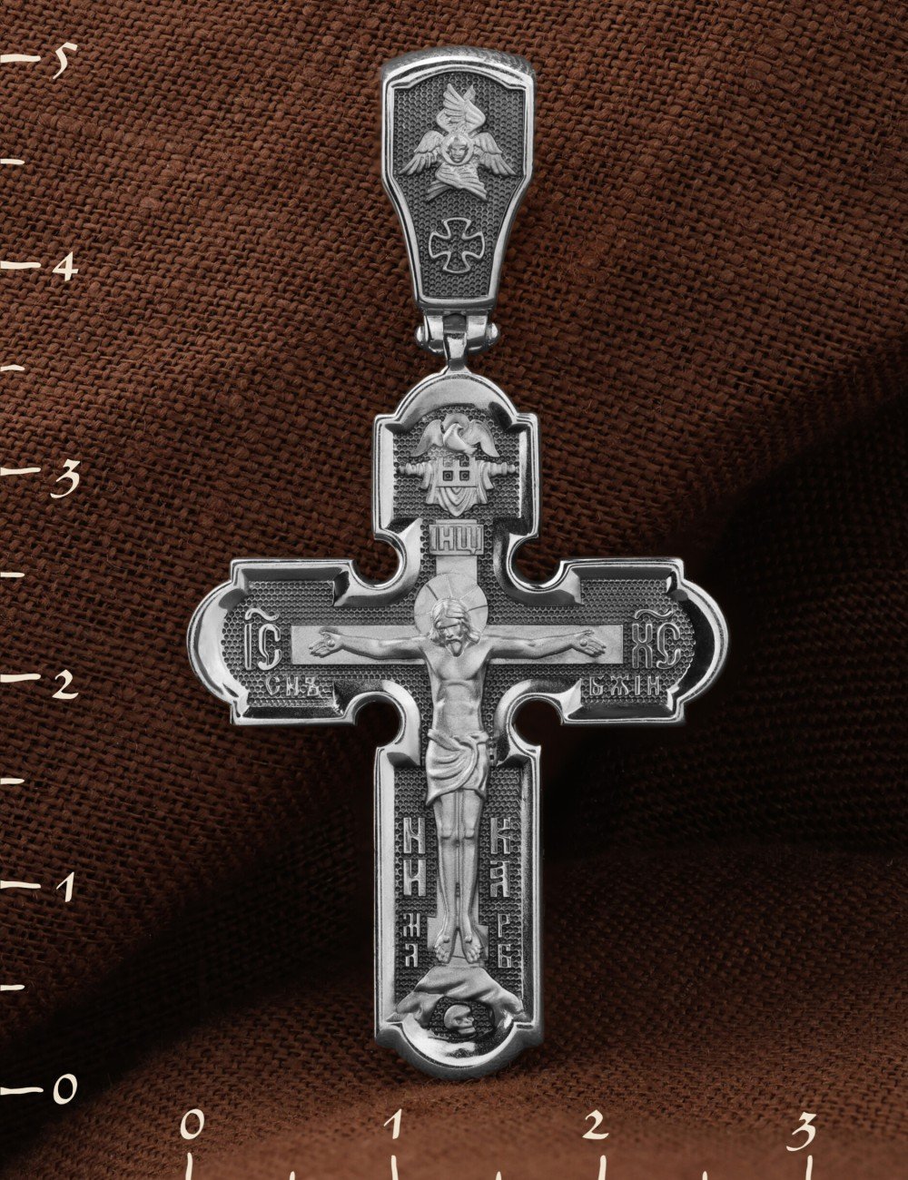 Крест из белого золота