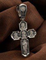 Крест из белого золота