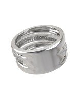 Кольцо из белого золота c бриллиантами