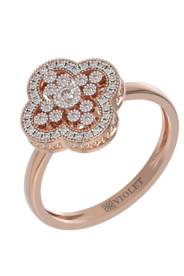 Кольцо из золота c бриллиантами