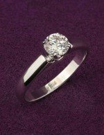 Кольцо из белого золота c бриллиантами