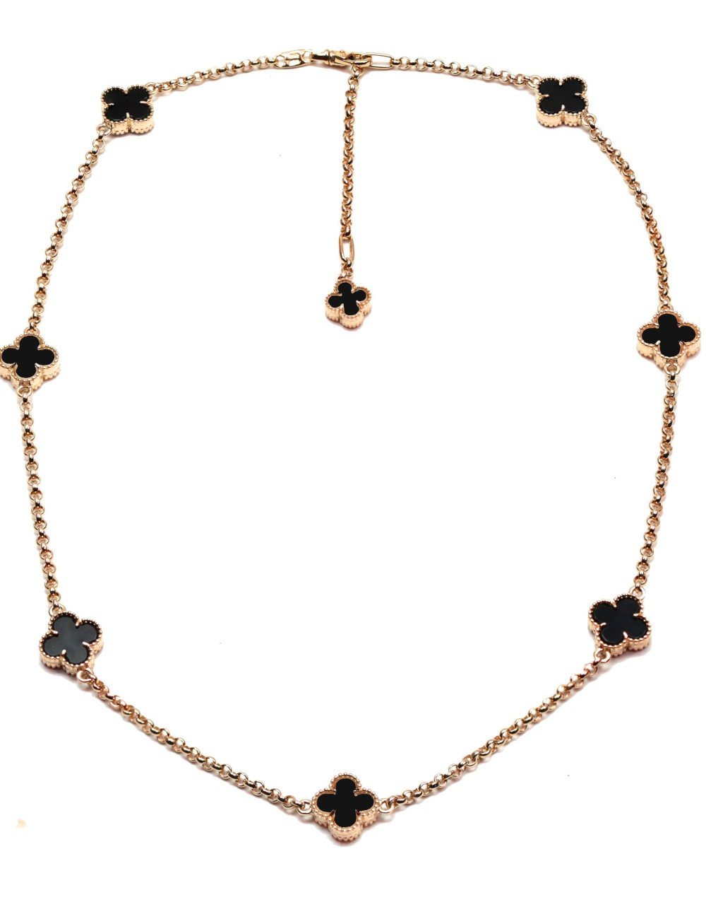 Колье из золота c ониксом