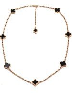 Колье из золота c ониксом