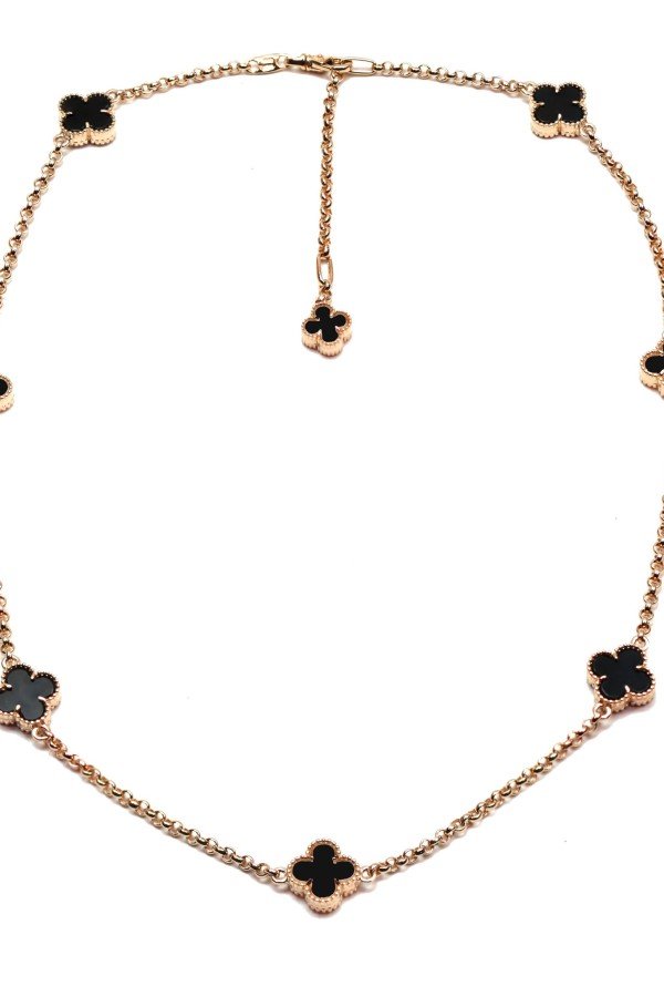 Колье из золота c ониксом