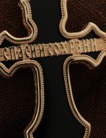 Крест из золота c ониксом