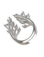 Кольцо из белого золота c бриллиантами