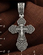 Крест из белого золота