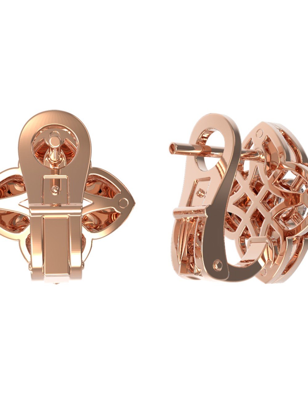 Серьги из золота c бриллиантами