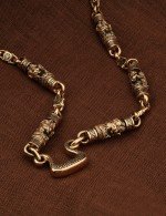 Цепь из золота c эмалью и эбеновым деревом