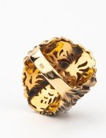 Кольцо из золота c эмалью