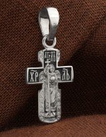 Крест из белого золота