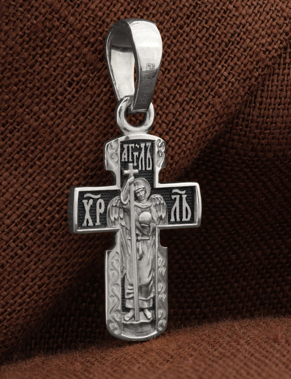 Крест из белого золота