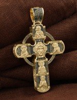 Крест из лимонного золота