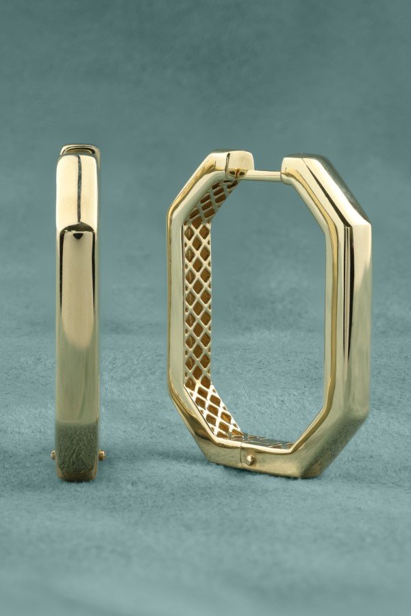 Серьги из лимонного золота