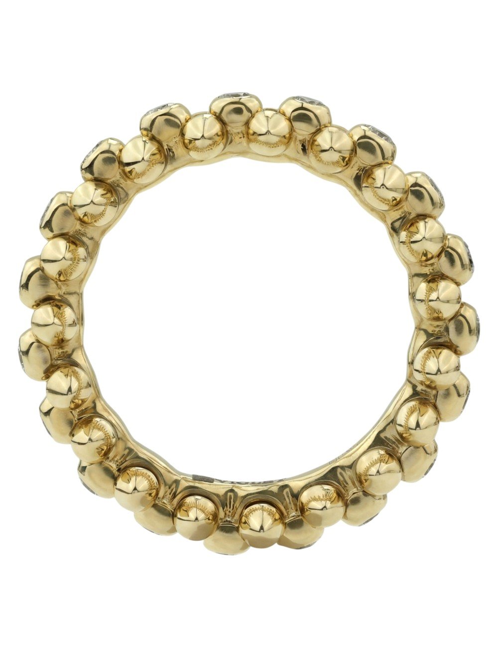 Кольцо из лимонного золота c бриллиантами