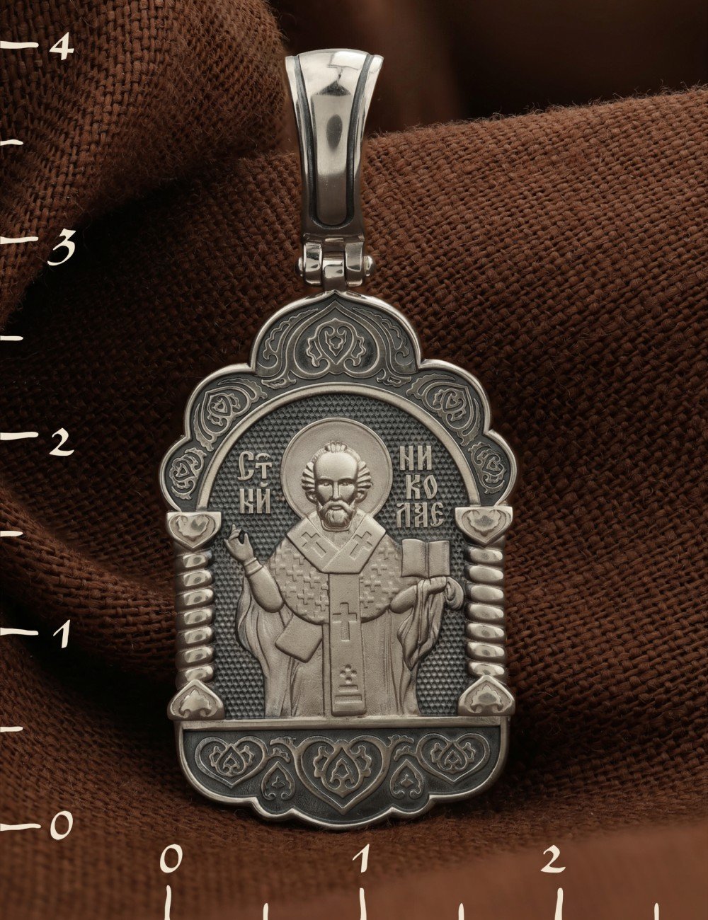 Образок из белого золота