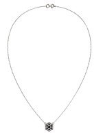 Колье из белого золота c ониксом