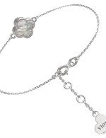 Браслет из белого золота c перламутром