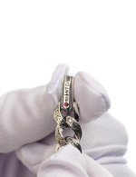 Браслет из серебра c рубином