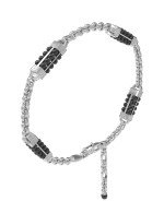 Браслет из белого золота c ониксом