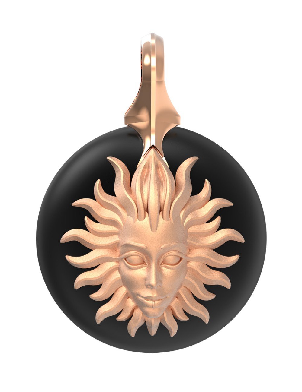 Подвеска из золота c ониксом