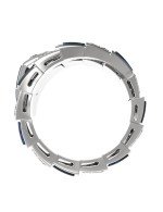 Кольцо из белого золота c бриллиантами и лазуритом