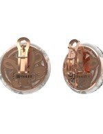 Серьги из золота c эмалью и перламутром