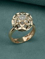 Кольцо из золота c бриллиантами