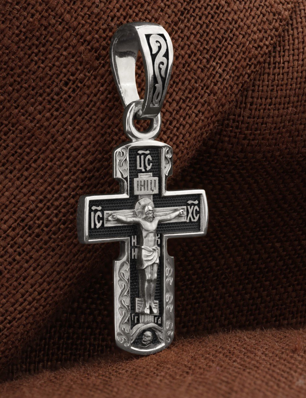 Крест из белого золота