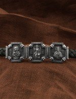 Браслет из белого золота c шнурком