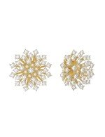 Серьги из лимонного золота c бриллиантами