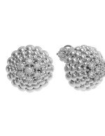 Серьги из белого золота c бриллиантами