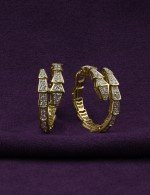 Серьги из лимонного золота c бриллиантами