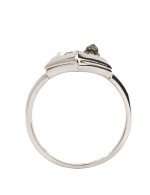 Кольцо из белого золота