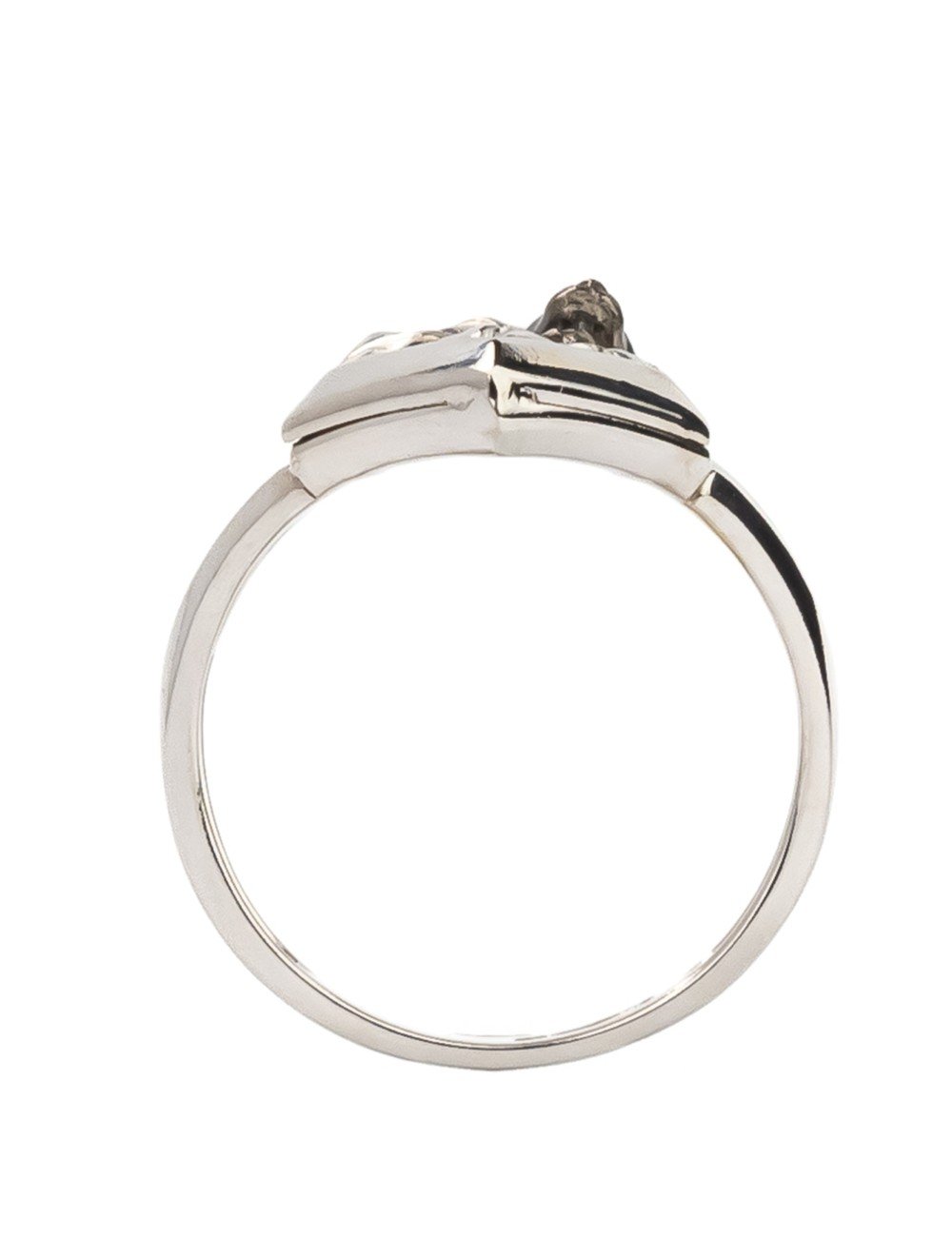 Кольцо из белого золота