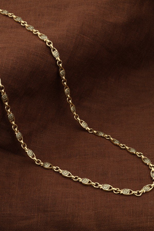 Цепь из лимонного золота