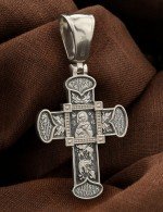 Крест из белого золота